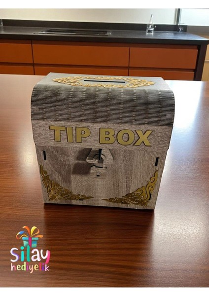 Sly- Ahşap Aynalı Pleksili Tip Box Kumbara Ve Bahşiş Kutusu Tipbox fırsatları