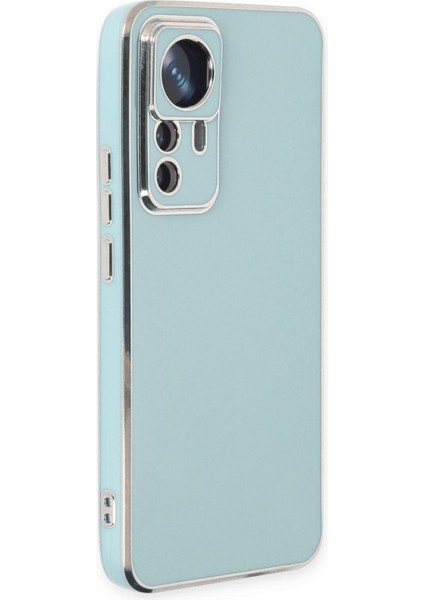 Xiaomi Mi 12T Pro Kılıf Parlak Yapılı Esnek Volet Silikon Kapak