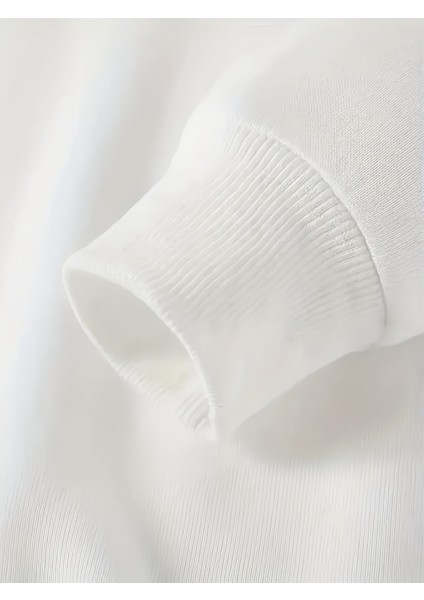 Kadın Baskılı Sweatshırt 3 Iplik Kaliteli Kumaş Oversıze Kesim fırsatları