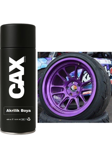 Metalik Koyu Mor Araba Jant Sprey Akrilik Özel Yapım Sprey Boya 400 ml