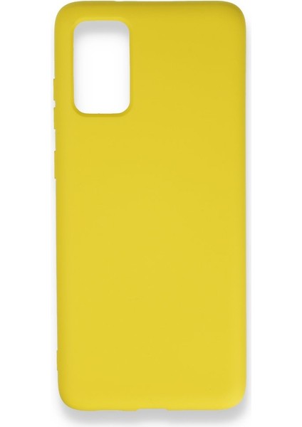 Samsung Galaxy S20 Plus Kılıf Içi Kadife Kaplı Nano Silikon Kapak - Sarı