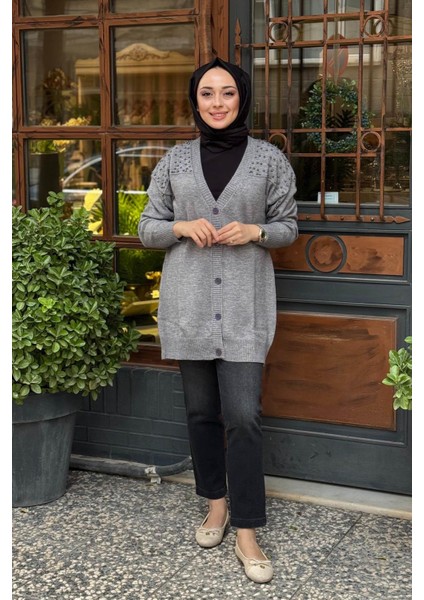 Hırka KY-A25-TRK609 Gri