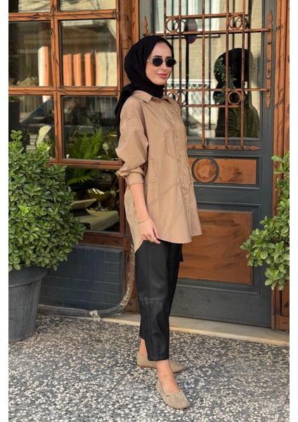 Gömlek W-6146 Vizon fiyatları