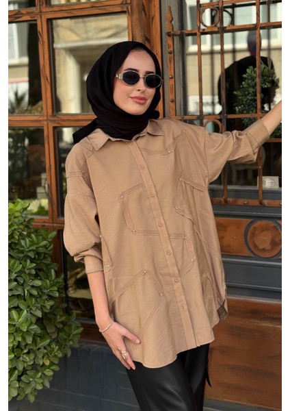 Gömlek W-6146 Vizon modelleri