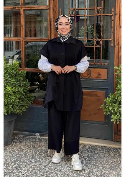 Almarwah Pantolonlu Takım 202887 Siyah