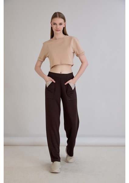 Cepleri Deri Garnili Eşofmanaltı