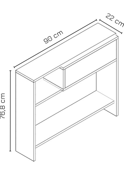 Nova Dresuar | Beyaz - Safir Meşe fırsatları