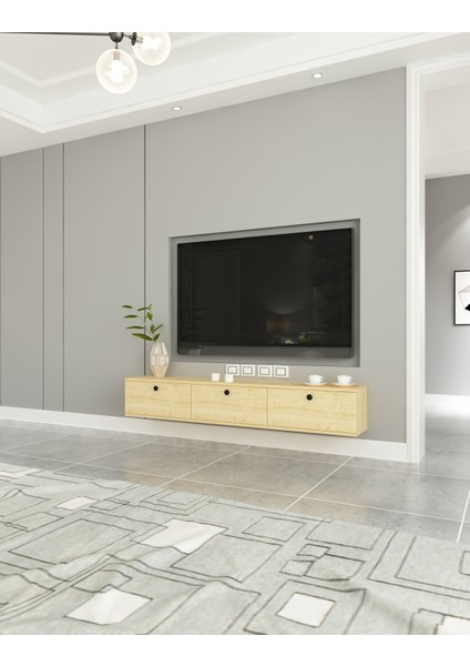 Miralay Tv Ünitesi Duvara Monte | Safir Meşe - Safir Meşe fiyatları
