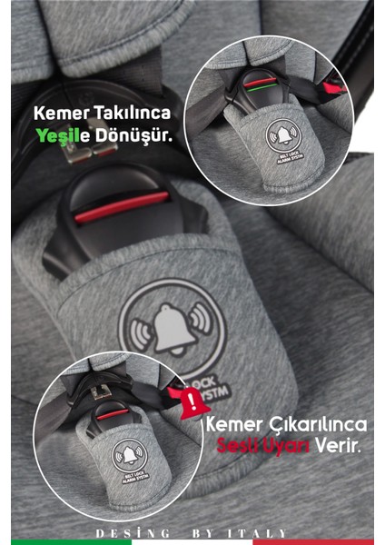 Profix Pro 360 Derece Dönebilen 0-36 kg Isofixli Oto Koltuğu