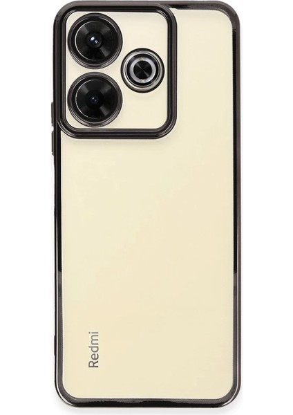 Redmi 13 4g Kılıf Kamera Lens Korumalı Razer Lens Silikon Kapak - Siyah