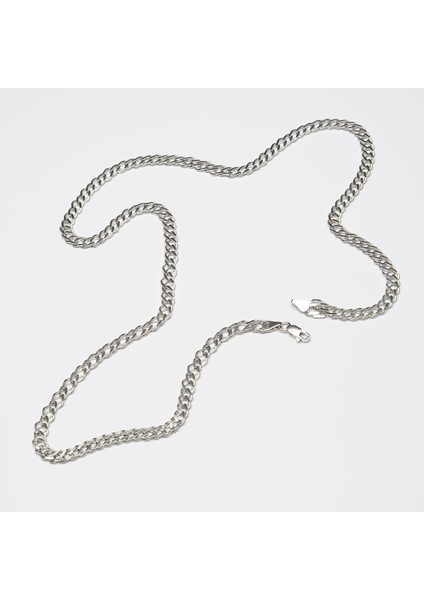 100 Mikron Rodyum Rambo Gümüş Zincir modelleri