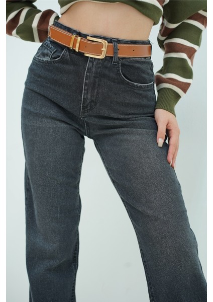 Kemerli Füme Pantolon modelleri