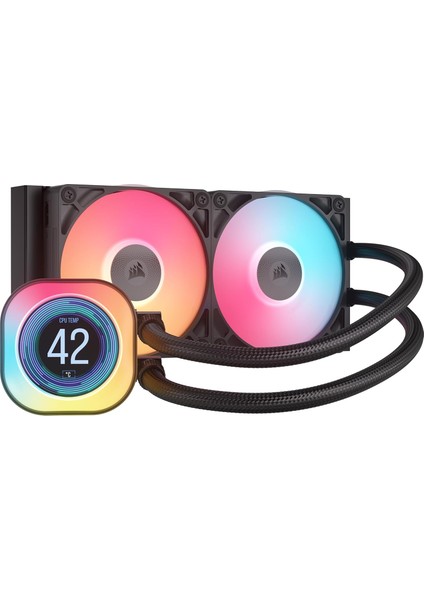 Corsaır Icue Lınk Tıtan 240 Rx Rgb LCD Aıo 240MM Işlemci Soğutucusu (CW-9061022-WW)