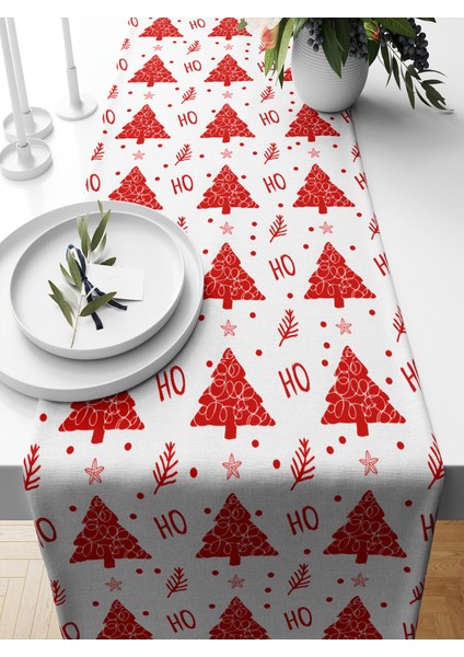 Yılbaşı Serisi 140X40 cm Dijital Baskılı Runner (Christmas Noel)
