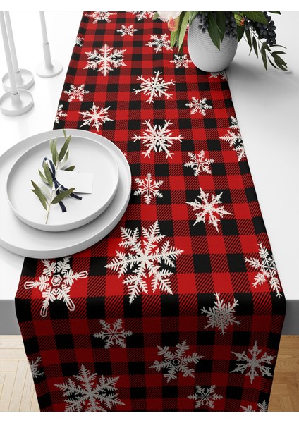 Yılbaşı Serisi 140X40 cm Dijital Baskılı Runner (Christmas Noel)