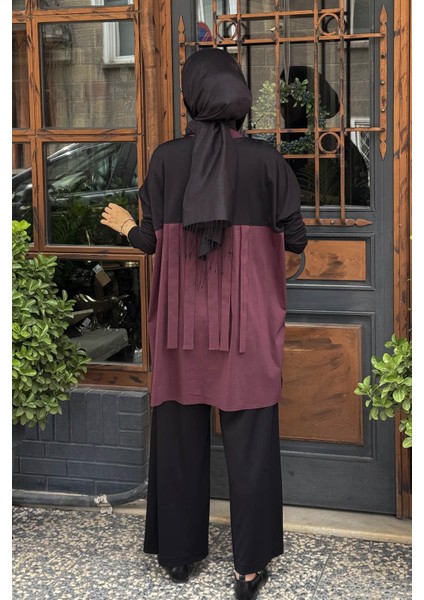 Almarwah Pantolonlu Takım 202861 Bordo fırsatları