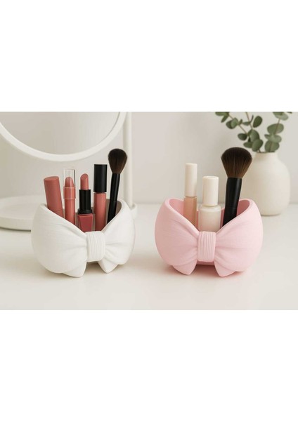 2'li El Yapımı Fiyonk Tasarımlı Saksılık - Handmade Taş Tozu Sukulent Mumluk Dekoratif Biblo 8 cm