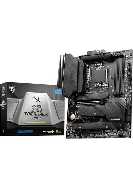 Msı Mag Z790 Tomahawk Wifi Anakart, Atx - 12. ve 13. Nesil Intel Işlemcileri Destekler. Jen, Lga 1700 - 90A Sps Vrm, Ddr5 Memory Boost 7200+MHZ/OC, Pcıe 5.0 & 4.0 X16,4 x M.2 Gen4,wi-Fi 6e modelleri