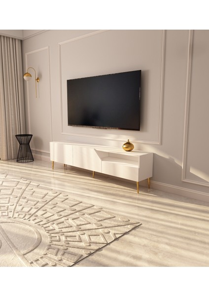 Saren Tv Ünitesi | Beyaz - Beyaz fırsatları