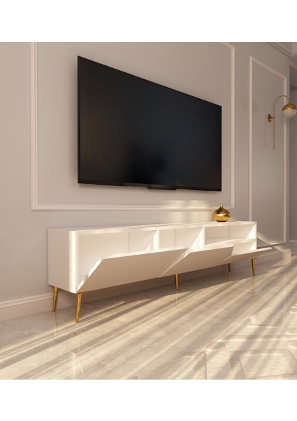 Saren Tv Ünitesi | Beyaz - Beyaz indirimleri