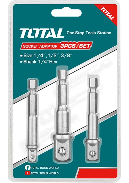 3 Lü Soket Adaptörü 1/4 - 3/8- 1/2 fiyatları