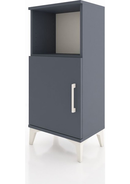 Arges Komodin 2 Raflı Tek Kapaklı 44X30X96 Antrasit-Antrasit modelleri