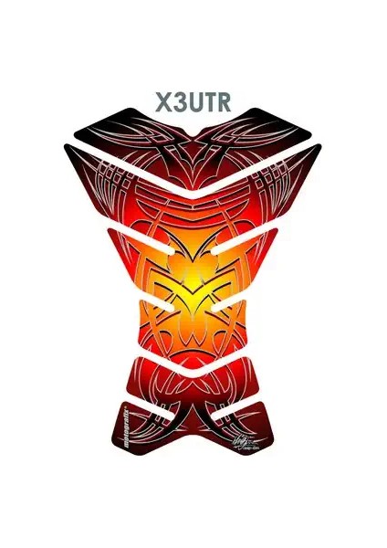 Ultra Tribal Red X3 Tankpad