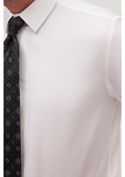 Slim Fit Beyaz Non-Iron %100 Pamuk Doğa Dostu Ekoteks Belgeli Ütü Gerektirmez Gömlek modelleri