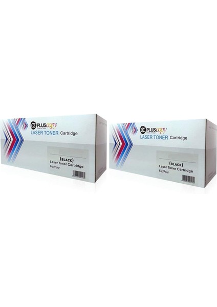 Pluscopy Hp Uyumlu Kartuş Kolay Dolum Seti, 2 Adet HL-1212W/HL-1211W TN-1040 Muadil TONER/WB/TN1040 Toner