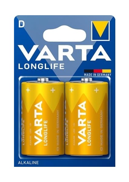 Varta Longlıfe Power Alkalin Büyük Boy D Pil 2li Paket modelleri