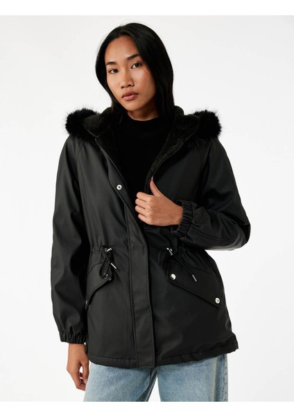 Siyah Kadın Mont 6WAK00013EW