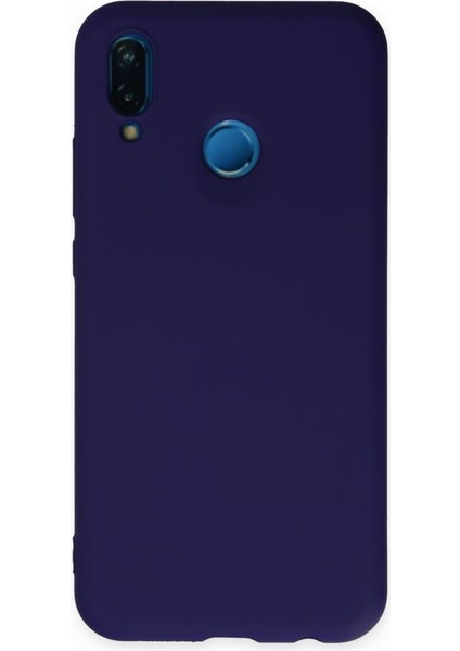 Huawei P20 Lite Içi Kadife Kaplı Esnek Silikon Kapak Ryc/ Nano Lansman