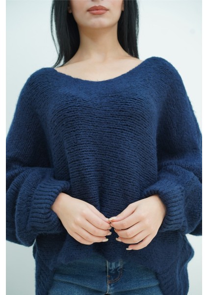 Kolları Katlamalı Triko Kazak fırsatları