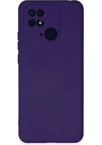 Poco C40 Kılıf Içi Kadife Kaplı Nano Silikon Kapak - Mor