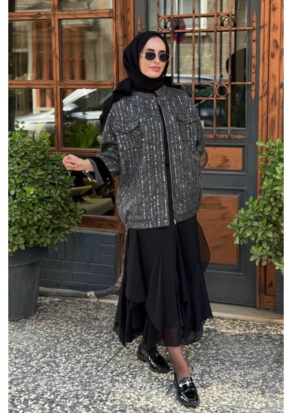 Ceket 25W6021 Antrasit