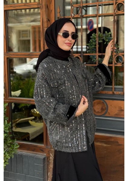 Ceket 25W6021 Antrasit modelleri