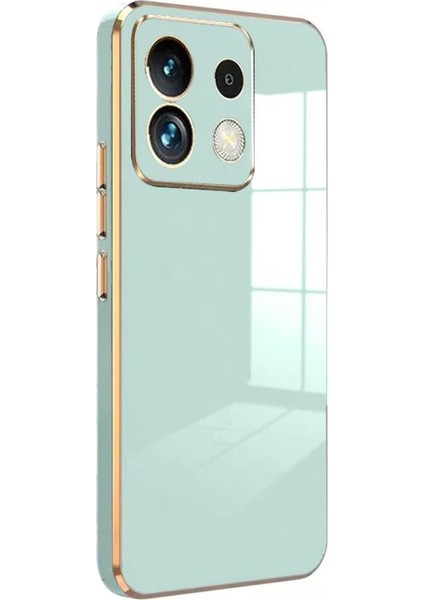 Pocom6 Pro 4g Kılıf Parlak Yapılı Esnek Volet Silikon Kapak