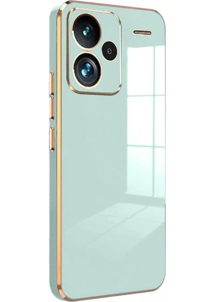 Redmi Note 13 Pro Plus Kılıf Parlak Yapılı Esnek Volet Silikon Kapak