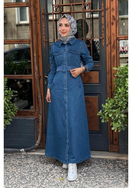 Elbise KA-A25-23005 Indigo