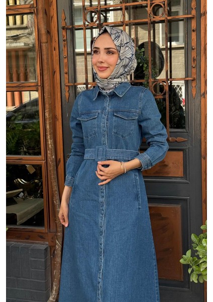 Elbise KA-A25-23005 Indigo modelleri