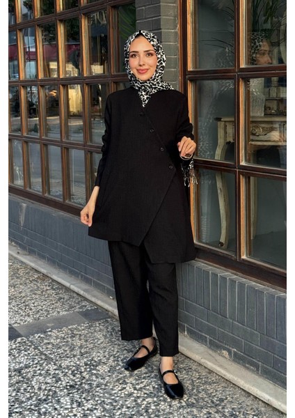 Almarwah Pantolonlu Takım 202940 Siyah