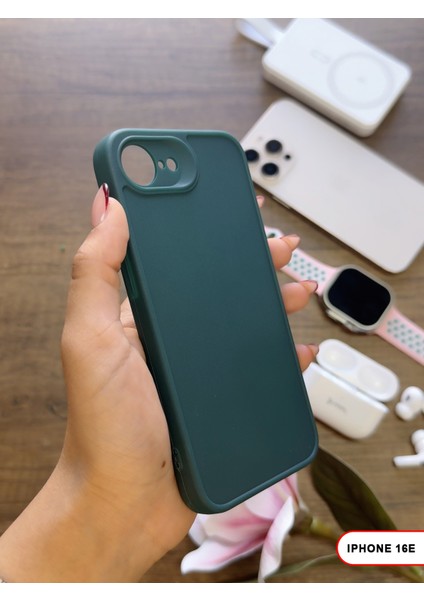 iPhone 16E Uyumlu Kamera Korumalı Darbeye Dayanıklı Renk Atmayan Keep Silikon Kılıf