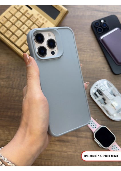 iPhone 15 Pro Max Uyumlu Kamera Korumalı Darbeye Dayanıklı Renk Atmayan Keep Silikon Kılıf