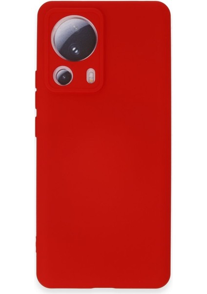 Xiaomi Mi 13 Lite Kılıf Içi Kadife Kaplı Nano Silikon Kapak - Kırmızı