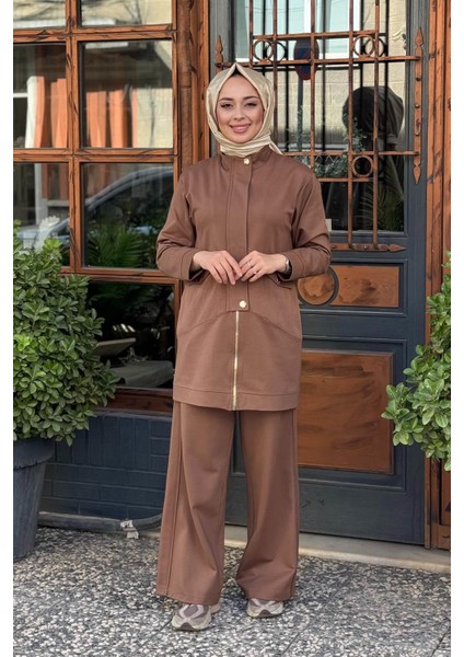 Pantolonlu Takım W-6921 Camel