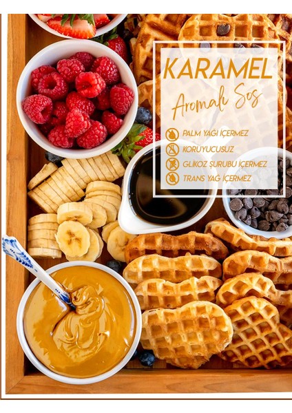 Karamel Sos - Waffle& Krep& Pankek& Tatlı& Dondurma& Kruvasan& San Sebastian Sos - 300 Gr / 225 ml fiyatları