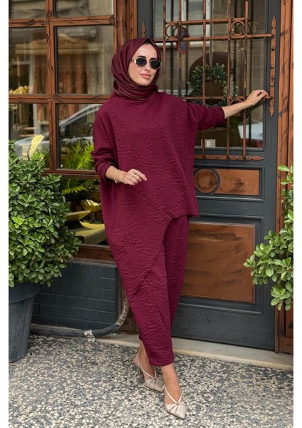 Vienetta Pantolonlu Takım 25W4014 Bordo