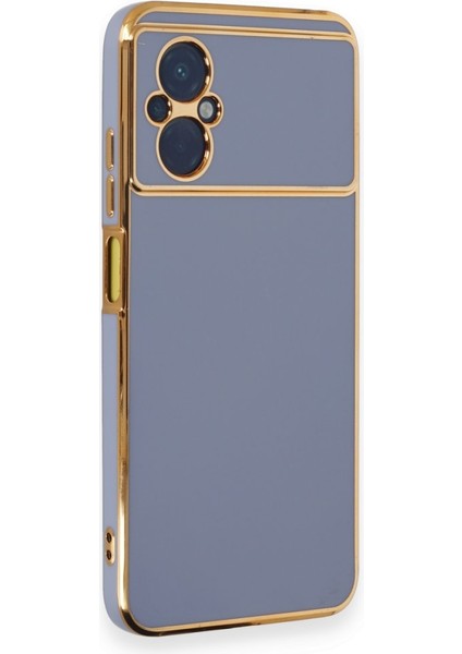 Pocom5 Kılıf Parlak Yapılı Esnek Volet Silikon Kapak