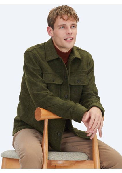 Haki Regular Fit Overshırt