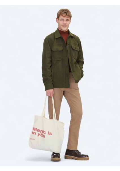 Haki Regular Fit Overshırt modelleri